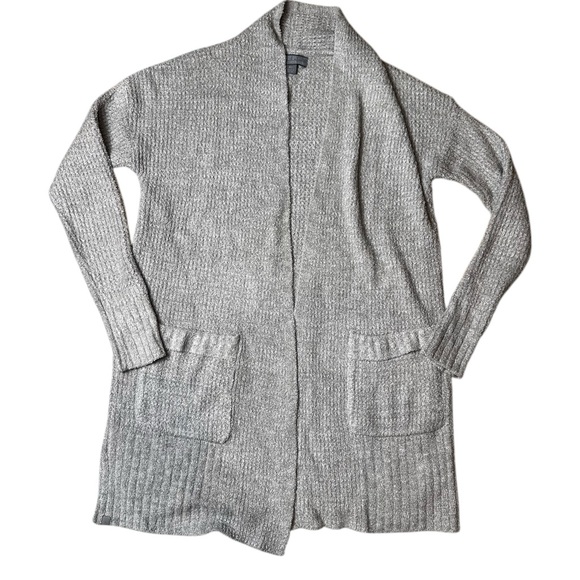 Barefoot Dreams CozyChic Lite Long Weekend Cardigan Waffle Knit Size XS - Picture 4 of 9